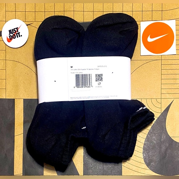 Nike dri fit cushioned no show ankle socks 6 pack 6 pairs - Picture 6 of 9